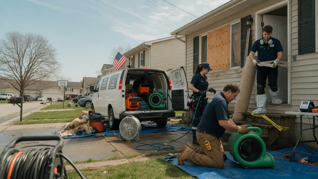 Water Damage Restoration in Vandalia, MT near me
